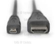 1.0m Micro-HDMI Plug to HDMI v1.4 Plug Cable AK-330109-010-S 4016032293774 AK-330115-010-S 4016032323006