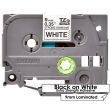 Brother TZe-S221 Extra Strength Adhesive Black on White Laminated Label Tape (9mm x 8m)
