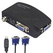 RCA BNC Composite Video (input) to VGA (output) Converter