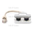 Digitus CAT5e RJ45 Plug to 2x RJ45 Sockets Splitter Shielded (T) Adapter