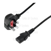 5.0m Power Cable - 13A UK Plug to IEC C13 (3x1.5mm2 copper core)