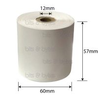 57mm Dot Matrix 1 ply Paper Roll (40m long) - Pack of 10 Rolls