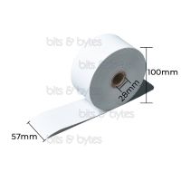 57mm Thermal Paper Roll (125m long - 55gsm) - Pack of 3 Rolls