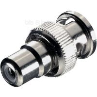 BNC Plug to RCA Phono Socket Video Adapter