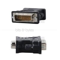 DVI-I (24+5) Plug to VGA Socket Adapter