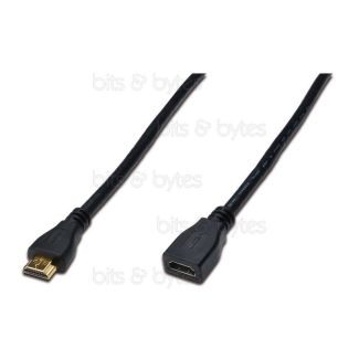 0.5m HDMI v1.4 Plug to Socket High Speed with Ethernet Extension Cable
