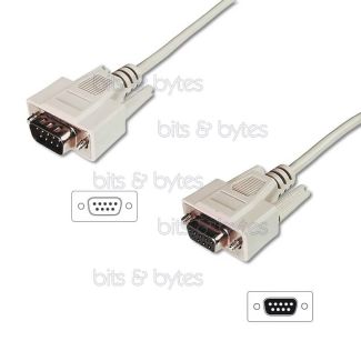 10.0m Serial 9pin D-Sub Plug to Socket Extension Cable AK-610203-100-E 4016032301493