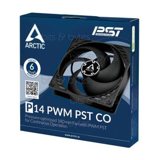 12V DC 140mm x 140mm x 27mm Cooling Fan Arctic P14 PWM PST CO 4895213701570 872767009516 ACFAN00126A