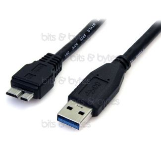 2.0m USB 3.0 Plug A to Micro-B Plug Cable