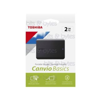 2TB Toshiba Canvio Basics USB 3.2 External Hard Disk HDTB520EK3AA 4260557512357 hdd drive portable