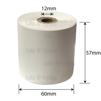 57mm Dot Matrix 1 ply Paper Roll (40m long) - Pack of 10 Rolls