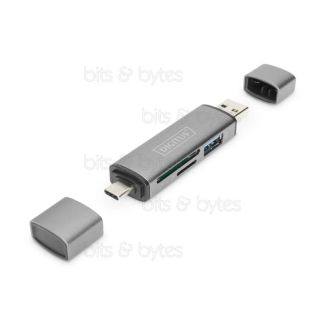 Digitus DA-70886 USB 3.0 / Type-C Multi Card Reader (SD / MicroSD / USB)
