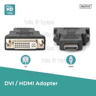 HDMI Plug to DVI-I (24+5) Socket Adapter