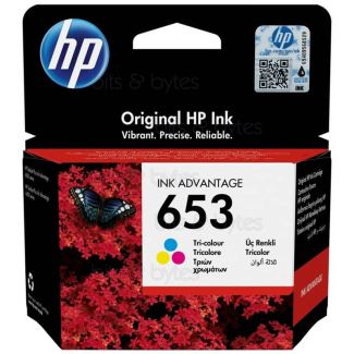 HP 653 (3YM74AE) Ink Advantage Colour Original Ink Cartridge