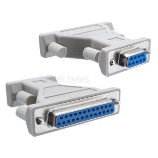 Serial RS232 9pin D-Sub Socket to 25pin D-Sub Socket Adapter