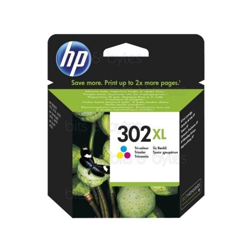 HP 302XL (F6U67AE) High Yield Colour Original Ink Cartridge | bits ...