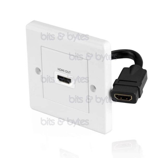 thumbnail image 2 of RiteAV BNC & Cat6 Ethernet Wall Plate - Orange Jumbo Size With Mounting Bracket 2 of 10