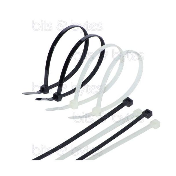 180mm x 4.8mm Plastic Cable Ties (Pack of 100)