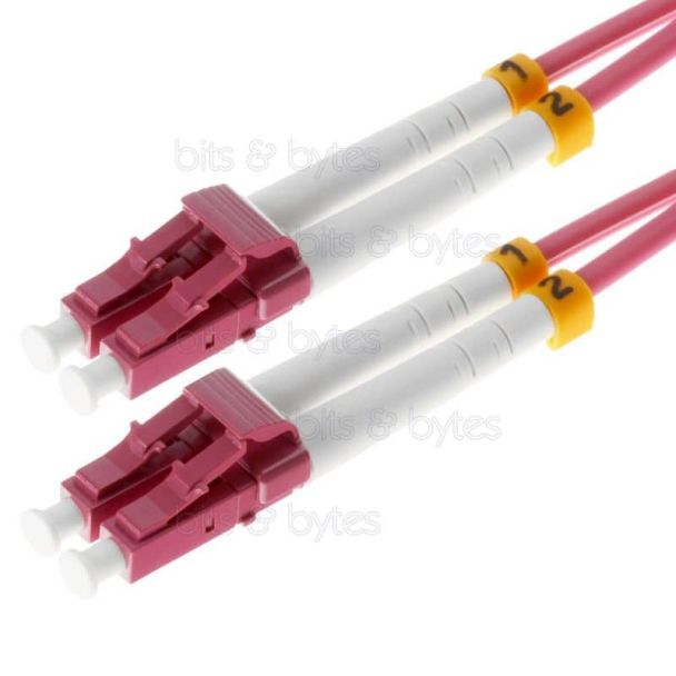 3.0m Fiber Optic Patch Cable - OM4 LC to LC Plugs 50/125um (10 Gigabit) 4005938157020