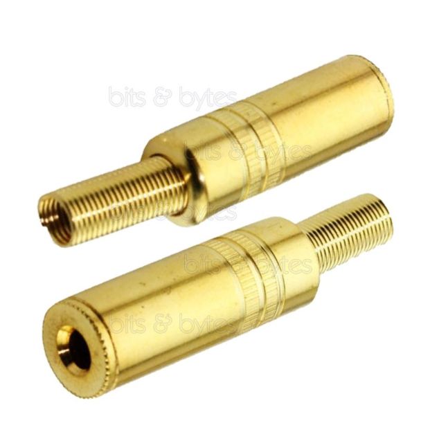 3.5mm Jack Socket Stereo Connector (Gold Plated)