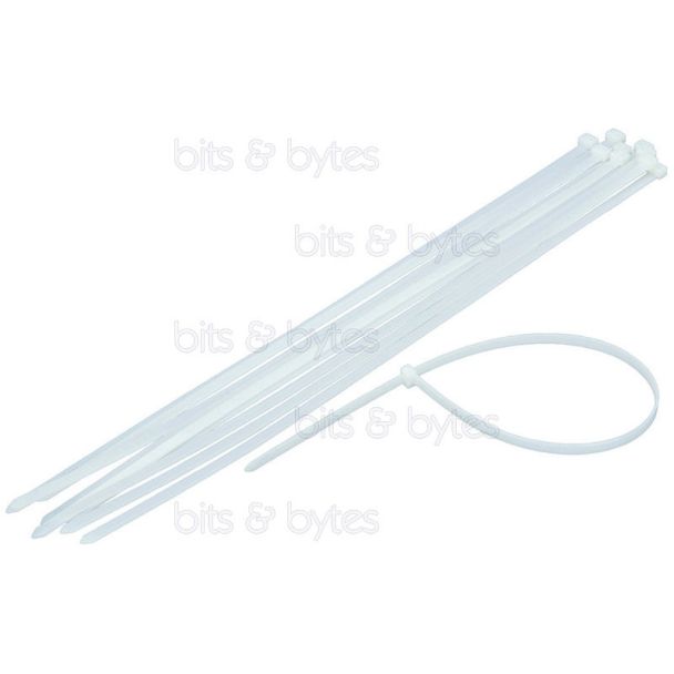 300mm x 4.8mm Plastic Cable Ties (Pack of 100)