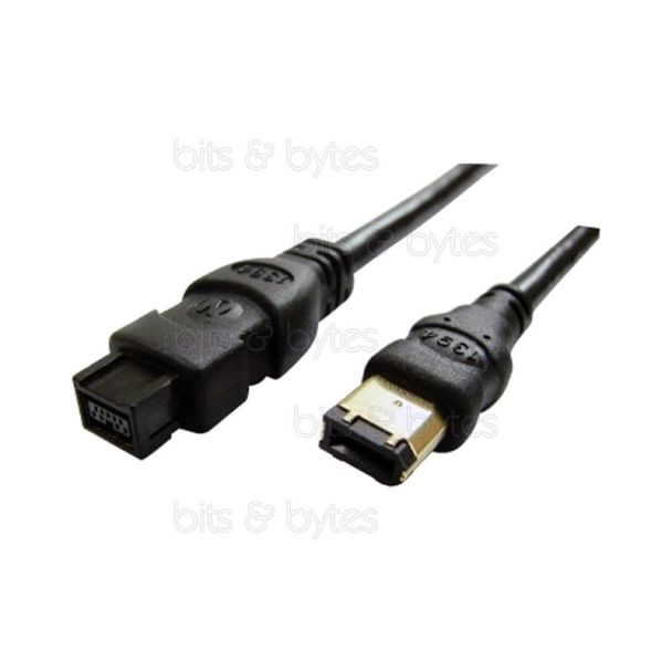 5.0m Firewire 800 9pin Plug to 6pin Plug Cable