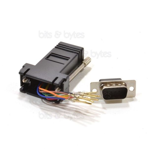9pin D-Sub Plug to RJ45 (8P8C) Socket Unshielded Modular Adapter UT-151