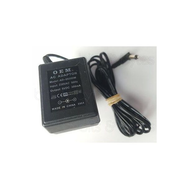 AC-DC Power Supply Adapter - 240V AC to 9V DC 0.3A