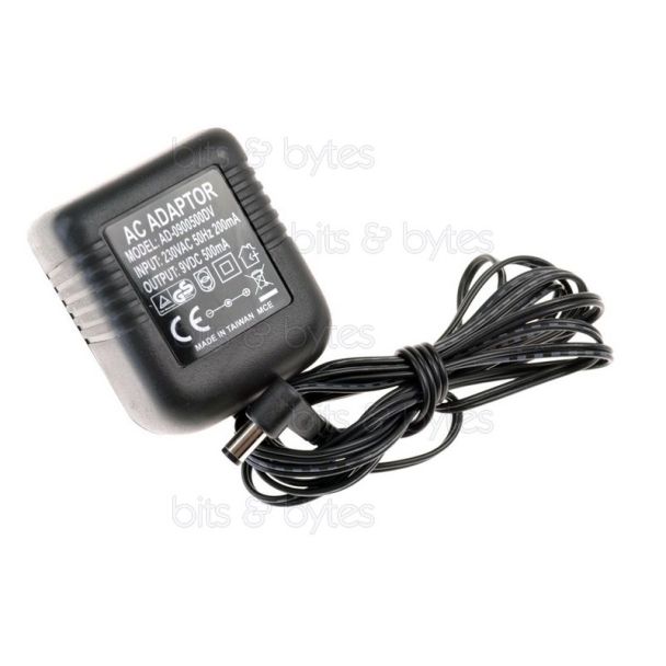 AC-DC Power Supply Adapter - 240V AC to 9V DC 0.5A