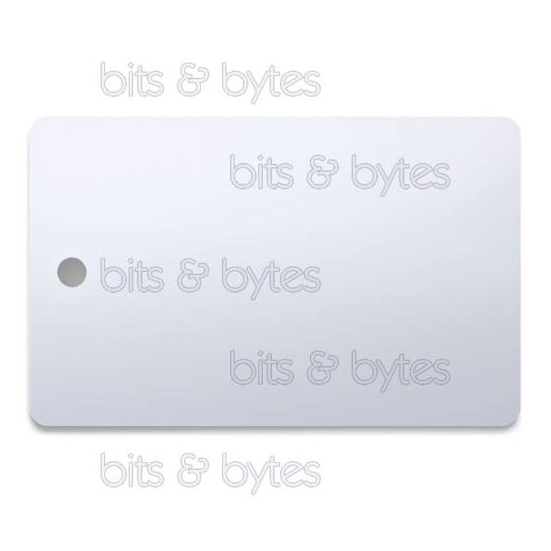Blank PVC Plastic Premium Cards with Round Hole on Short Side (86 x 54 x 0.76 mm) id card