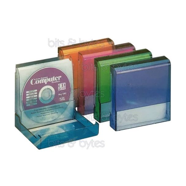 CD Storage Box with 10x Internal Sleeves for CDs dvd blu-ray pocket case