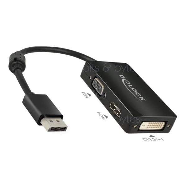 Delock DisplayPort 1.1 to HDMI / DVI / VGA Adapter 4043619626564 DP
