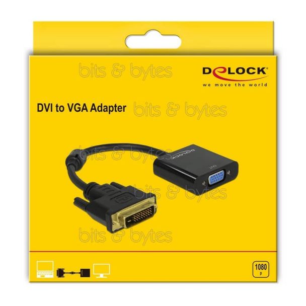 Delock DVI-D (24+1)  to VGA Converter 4043619656585