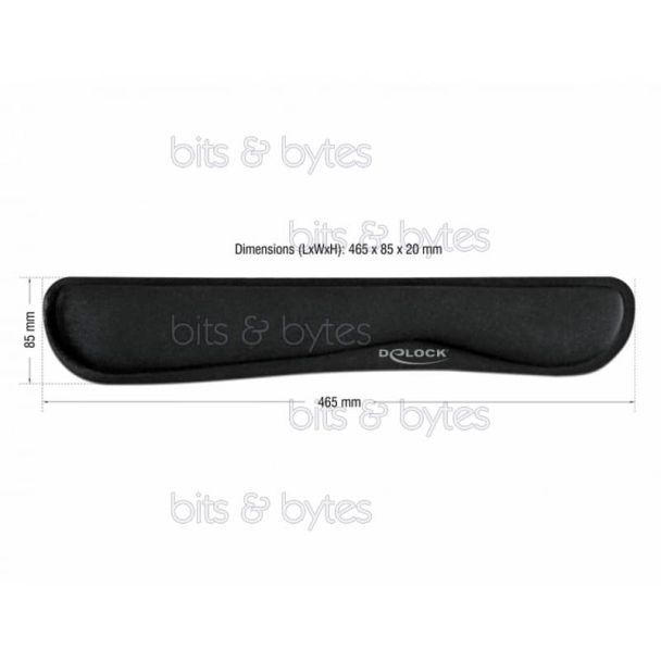 Delock Ergonomic Keyboard Gel Wrist Rest 4043619125586