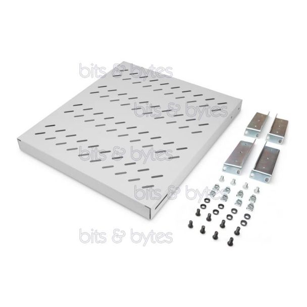 Digitus 19-inch 1U - 500mm Depth Rack Mount Shelf - White DN-97646 4016032364986