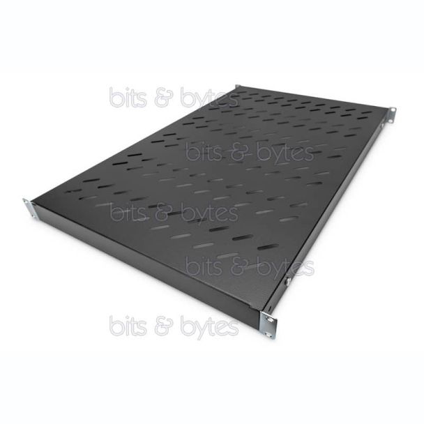 Digitus 19-inch 1U - 708 to 900 mm Depth Rack Mount Shelf - Black DN-97649 4016032365013