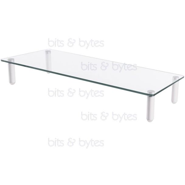 Digitus DA-90358 Tabletop Glass Monitor Riser Stand up to 20 Kgs