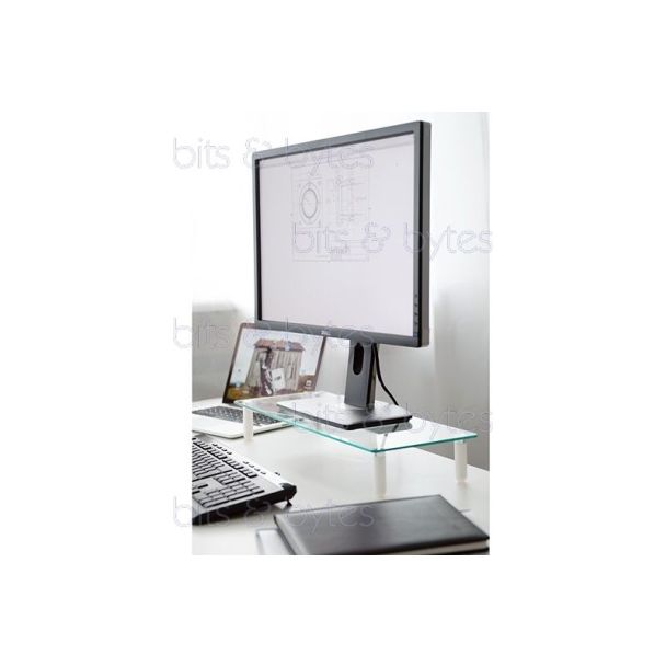 Digitus DA-90358 Tabletop Glass Monitor Riser Stand up to 20 Kgs