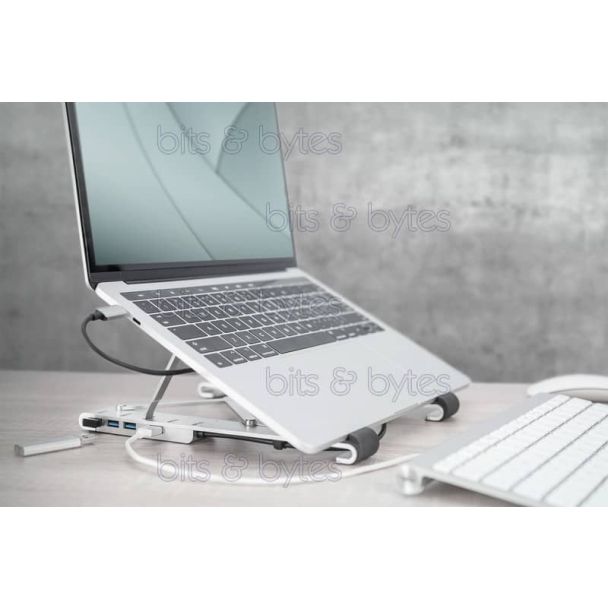 Digitus DA-90424 Laptop Stand with USB Hub (5 Adjustment Positions)