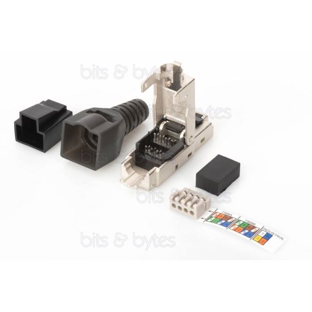 Digitus RJ45 CAT6A (AWG 24-22) Shielded Field Assembly Modular Plug DN-93631 4016032392231 4016032495109