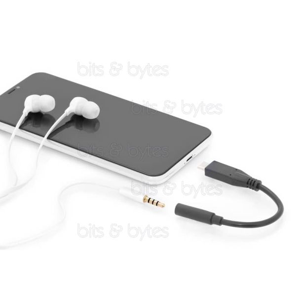 Digitus USB 3.1 Type-C to 3.5mm Jack Socket Earphone Cable Adapter
