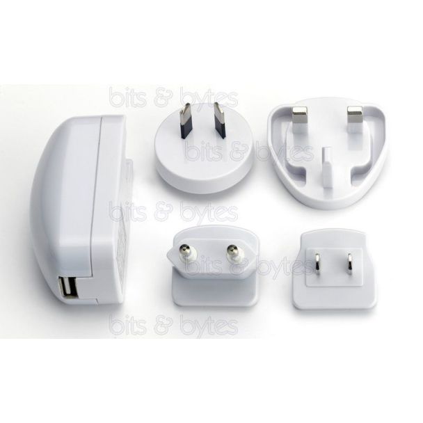 ednet. USB Universal Charger (5V 1A) with Euro-Plugs Adapters