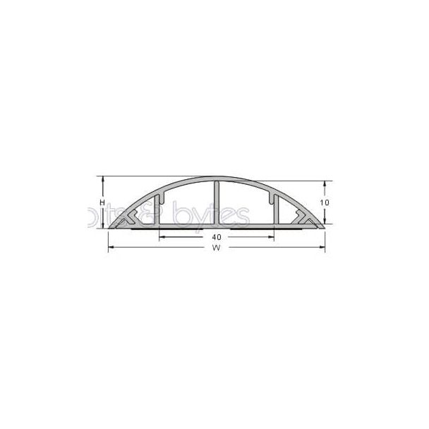 Floor Trunking System for Cable Protection 70mm x 15mm - 1m long 753340 3548387533409 KSS RD-70