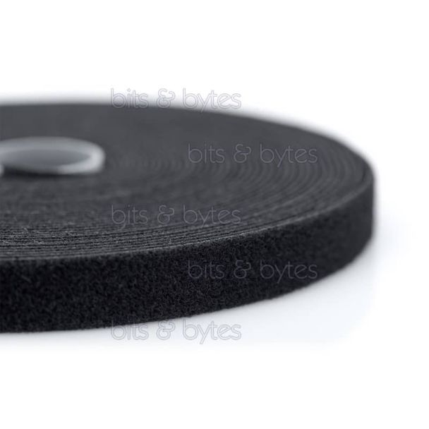 Hook & Loop Fastening Tape 10m x 15mm Black Cable Ties