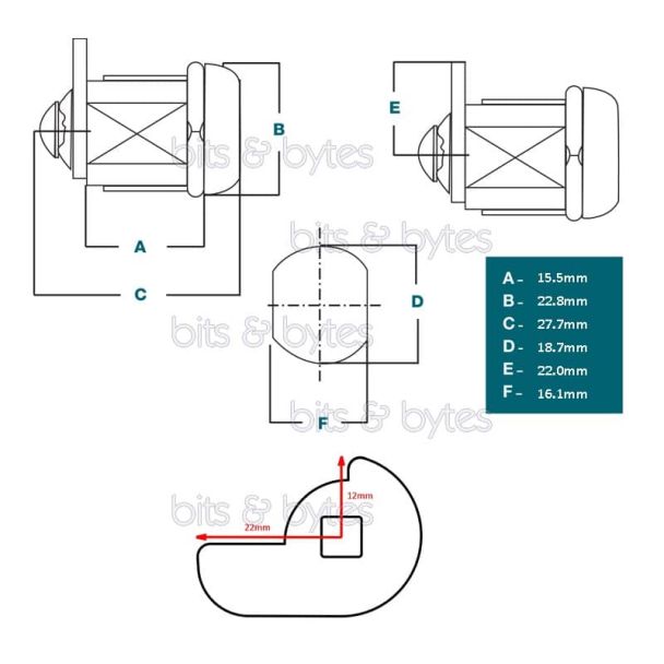 Keylock for KR-410 / KS-410 Cash Drawers
