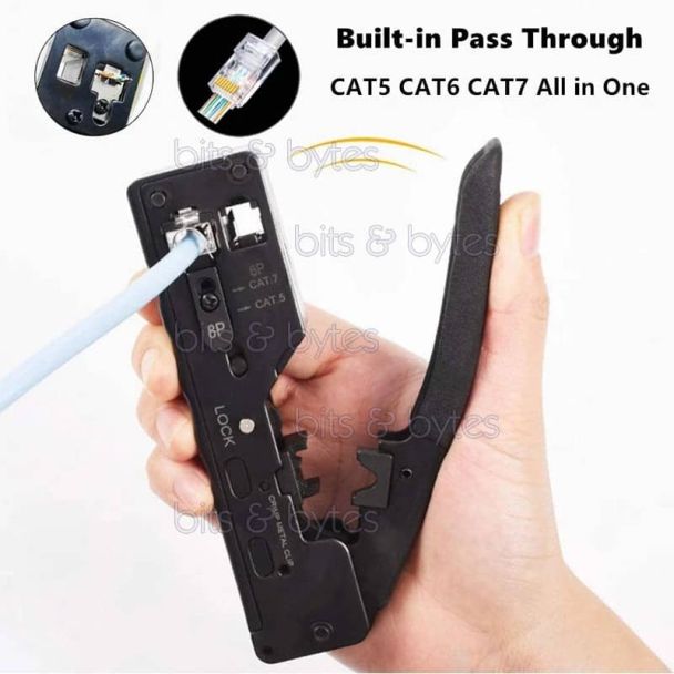 Network Crimping Tool for RJ11 - RJ12 - RJ45 Plugs