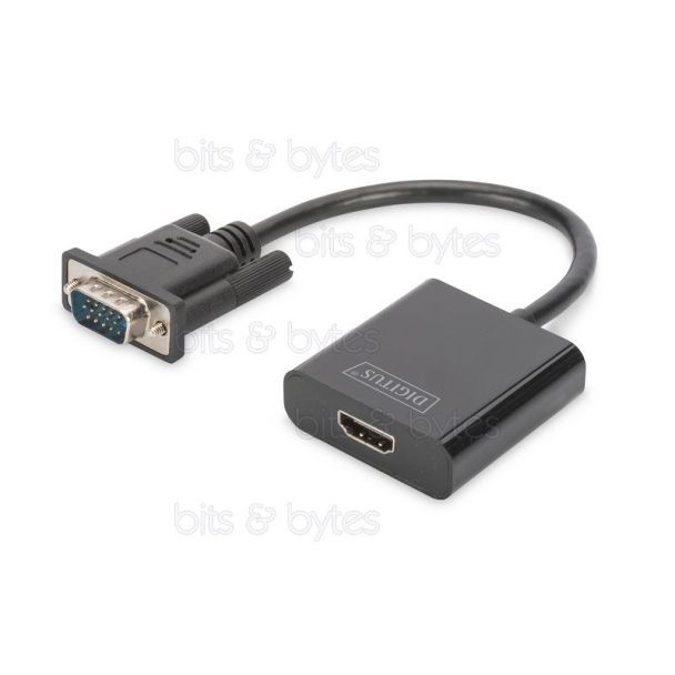 PC (VGA + Audio) to HDMI Converter (USB Powered)