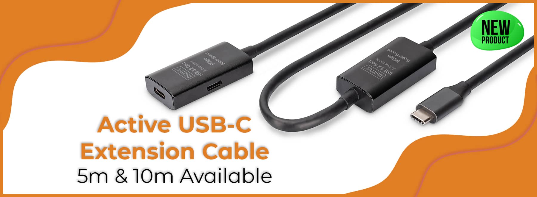 Digitus Active USB Type-C Extension Cables - 5m and 10m long